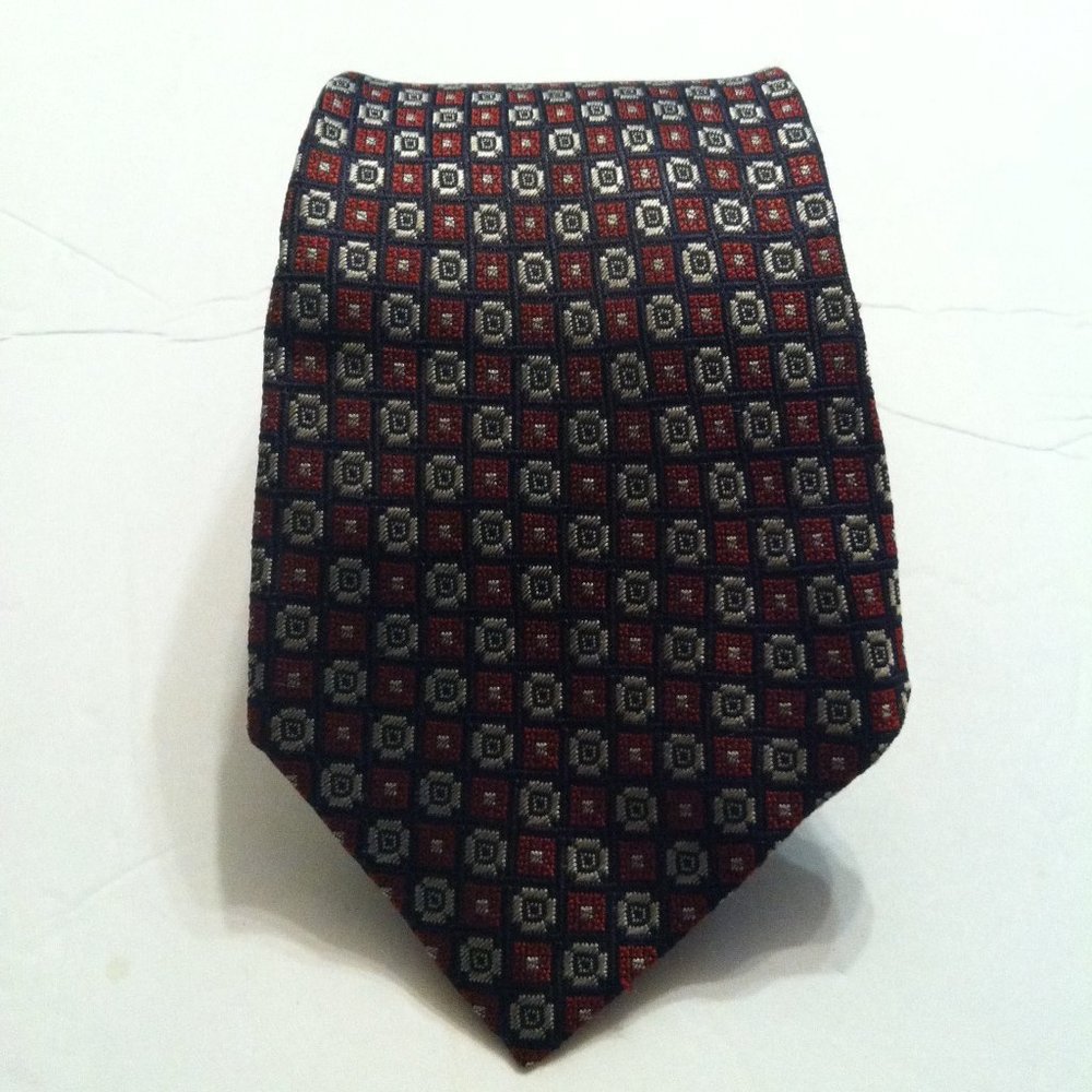 ERMENEGILDO ZEGNA MEN'S NEW 100%SILK TIE  WIDTH: 4" MADE IN ITALY
